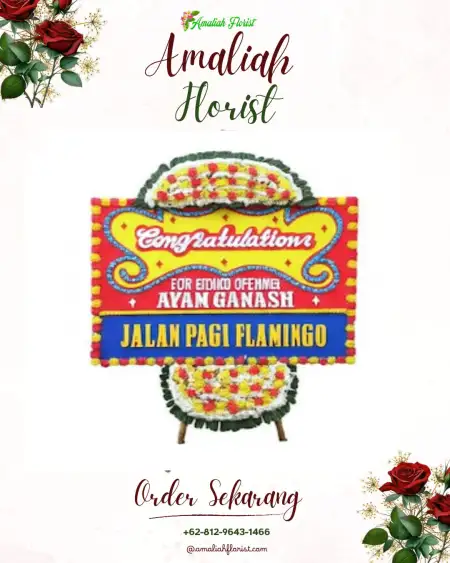 Sewa Papan Bunga Juli